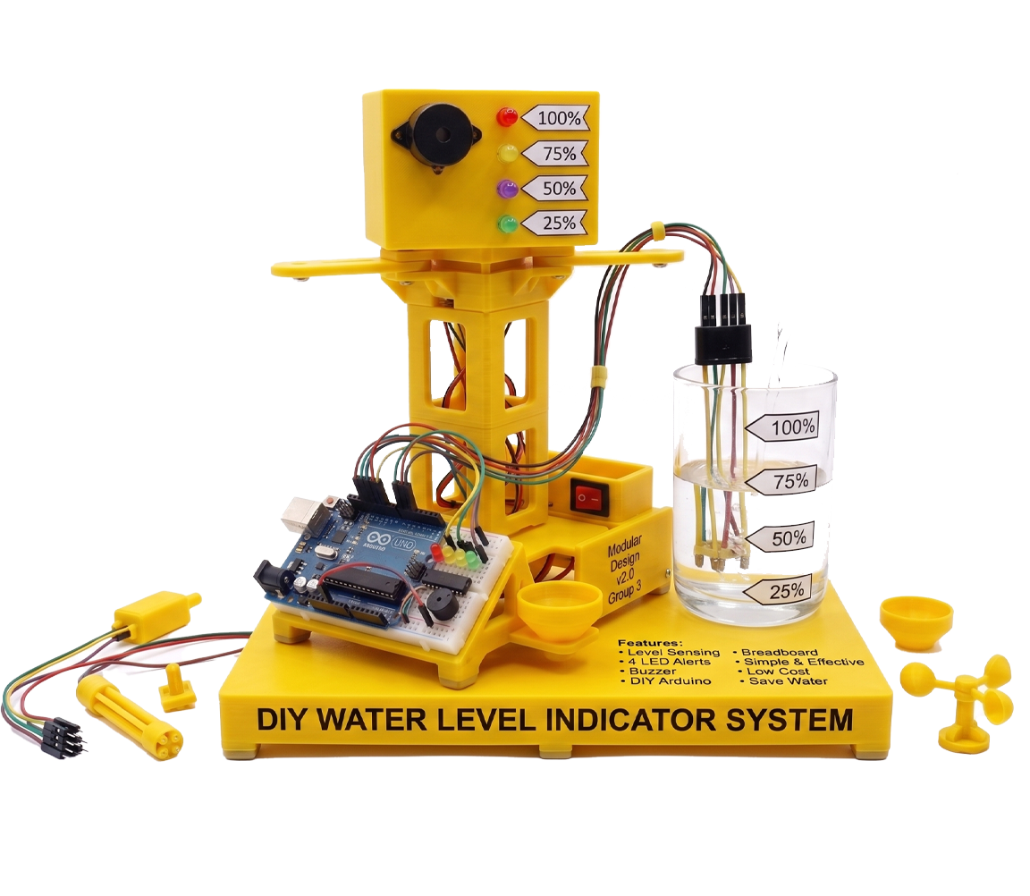 DIY Water Level Indicator Alarm Model - Basic Electronics Science Project Kit for Classes 4 to 7