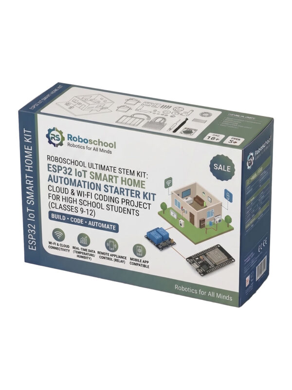 ESP32 IoT Smart Home Automation Starter Kit | Cloud & Wi-Fi Coding Project for High School Students (Classes 9-12)