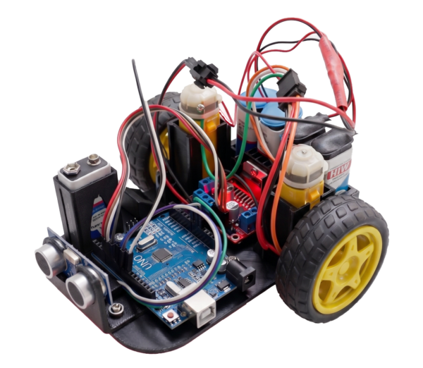 Obstacle Avoidance Arduino Robot Project Kit with Ultrasonic Sensor & Servo (Ages 10-15) | Autonomous STEM Project Kit