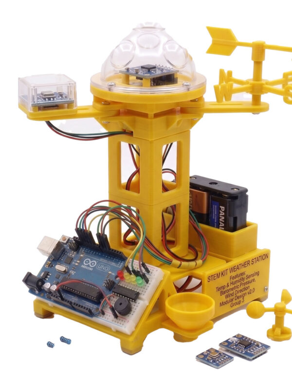 Roboschool ESP32 IoT weather station kit with Wi-Fi cloud temperature humidity pressure visualizer for CBSE and State Board science projects